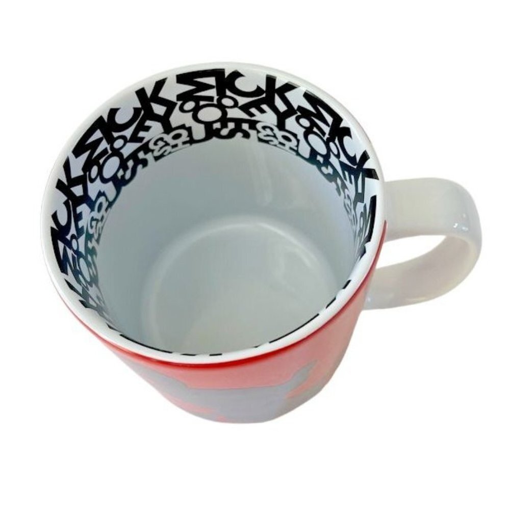 Mickey Mouse Silhouette Authentic Original Disney Parks Red and Black Coffee Mug - Picture 3 of 7